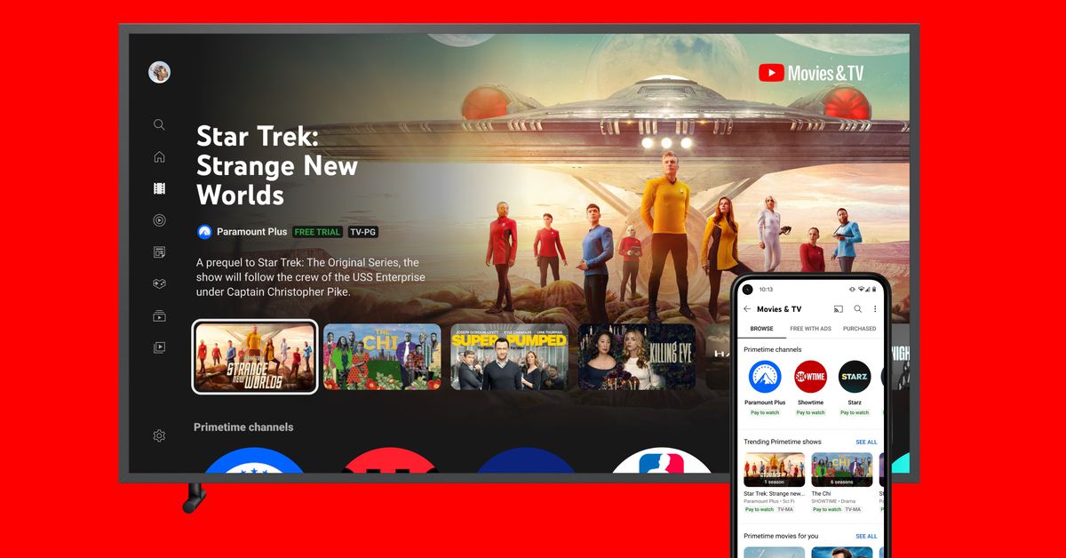 YouTube’s Primetime Channels bring streaming motion footage and TV into the YouTube app
